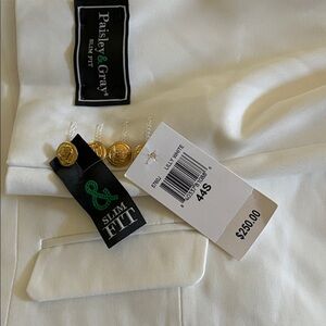 Paisley & Gray White Slim Fit Blazer